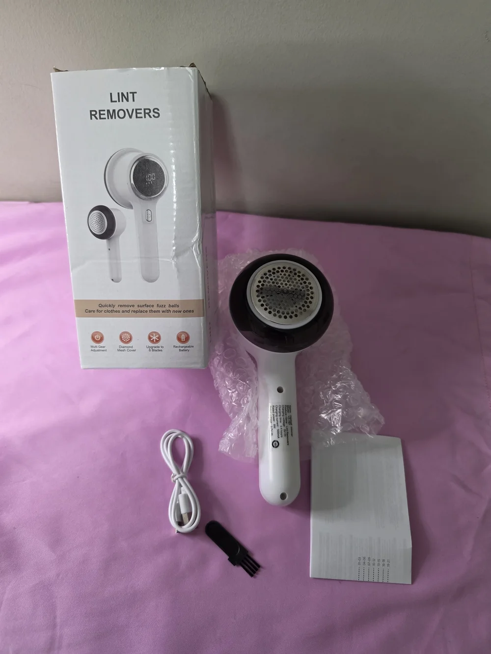 Lint Removers Fabric Shaver - White